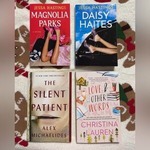 Four popular booktok books